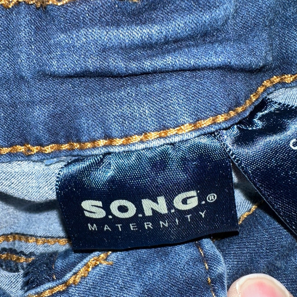 Women's S.O.N.G. Maternity Jeans Size Small Blue - Picture 3 of 11